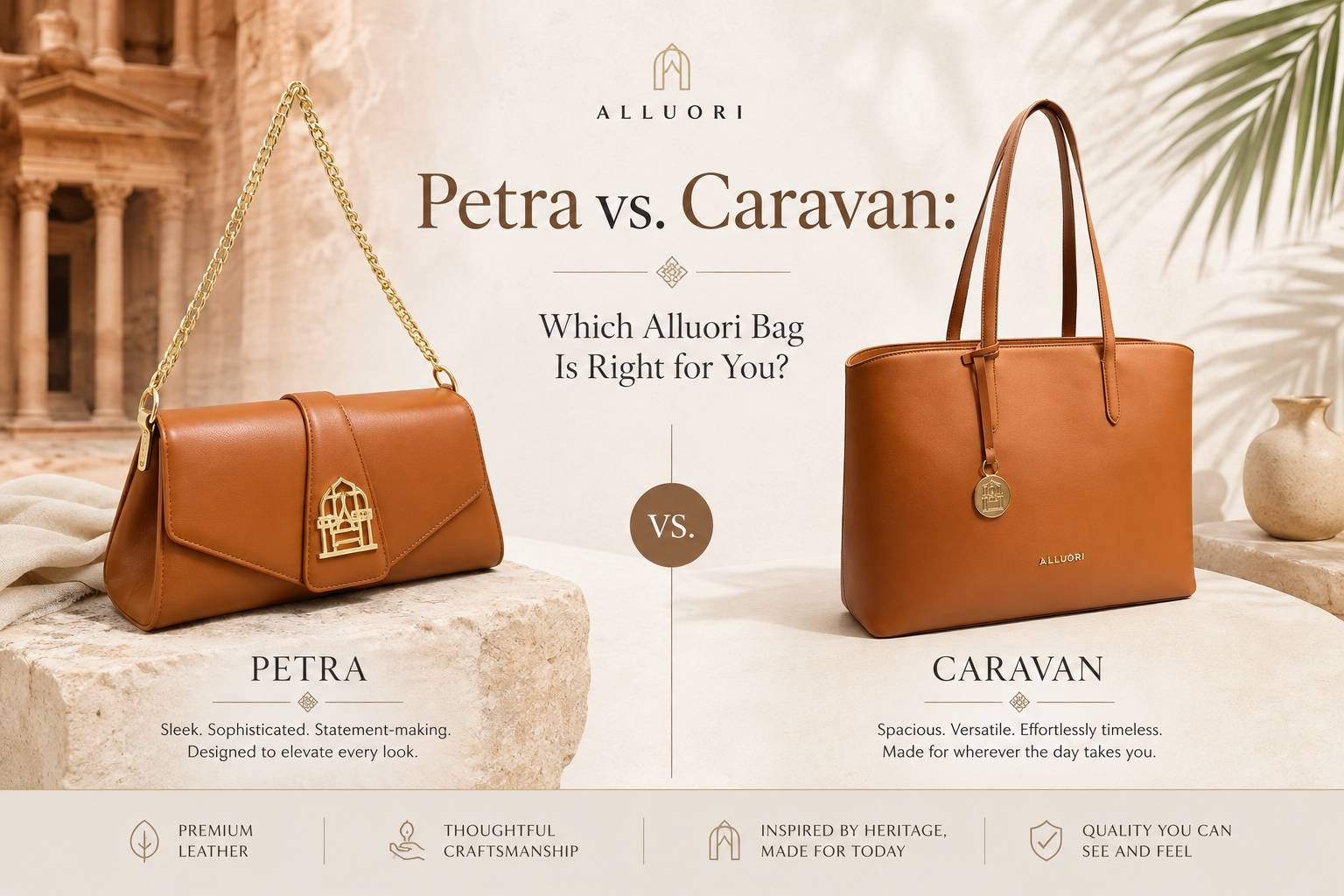Petra vs. Caravan: Which Alluori Bag Is Right for You?